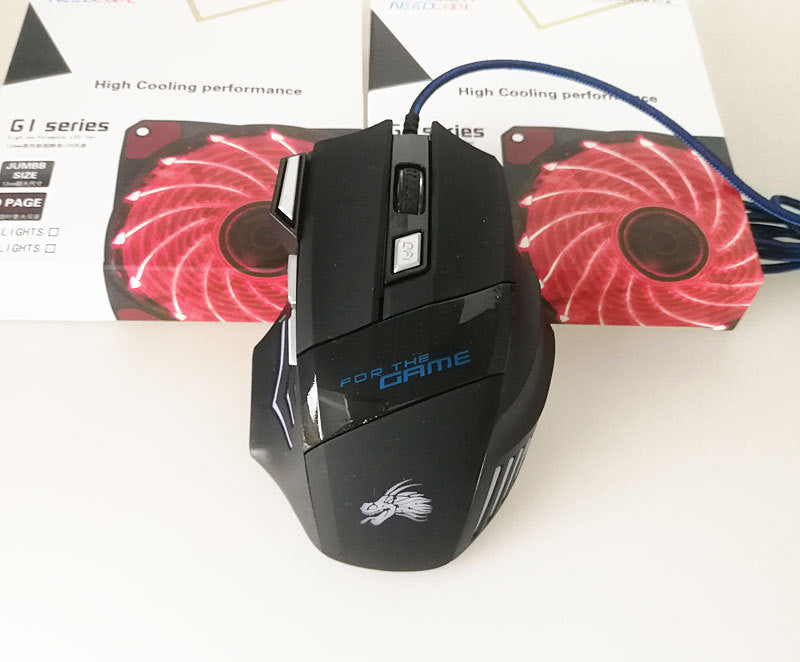 7 Button Glowing USB Gaming Mouse