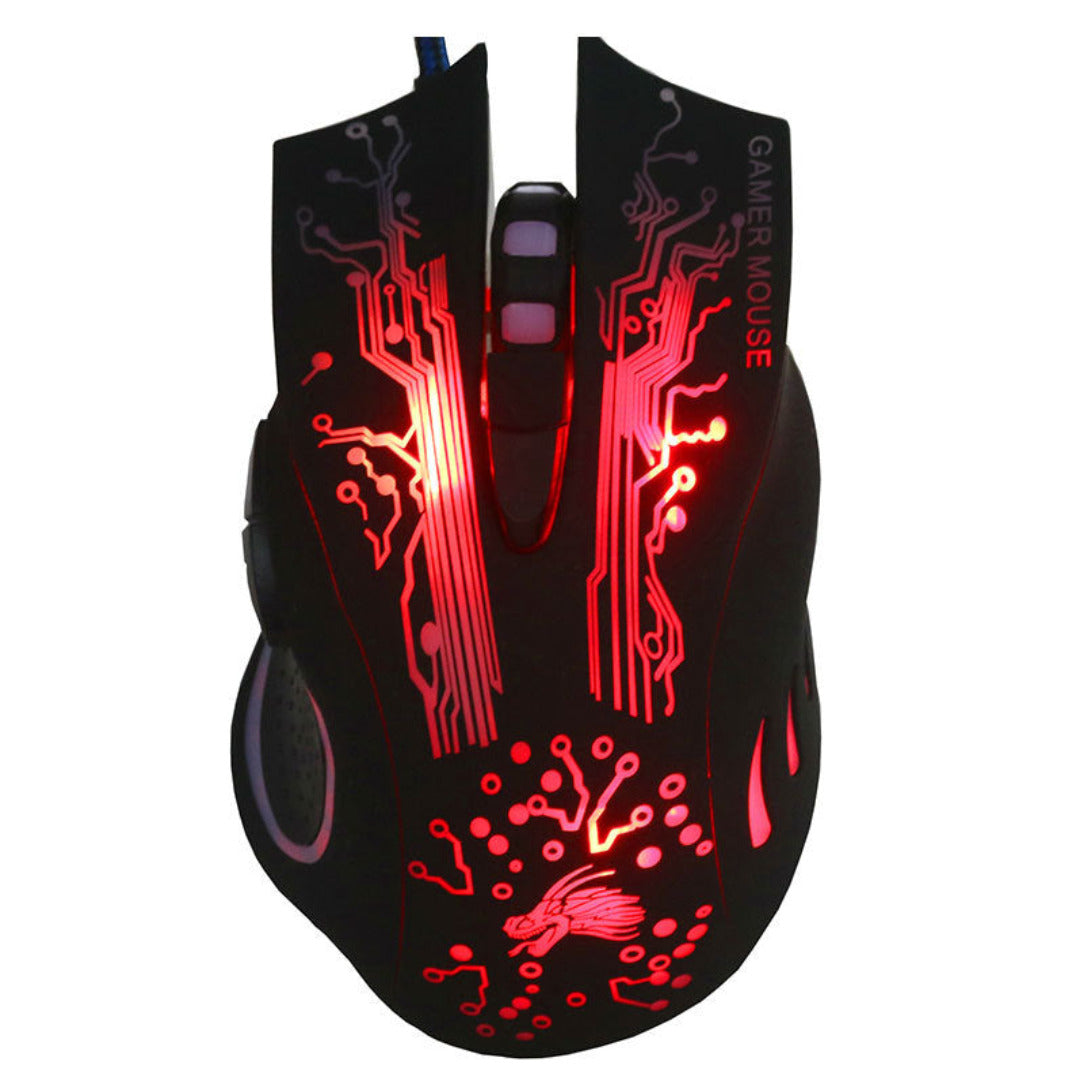 7 Button Glowing USB Gaming Mouse