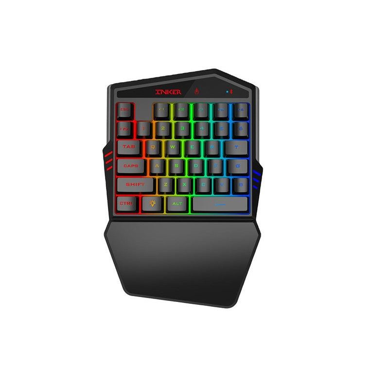 One Hand RGB Gaming Keyboard